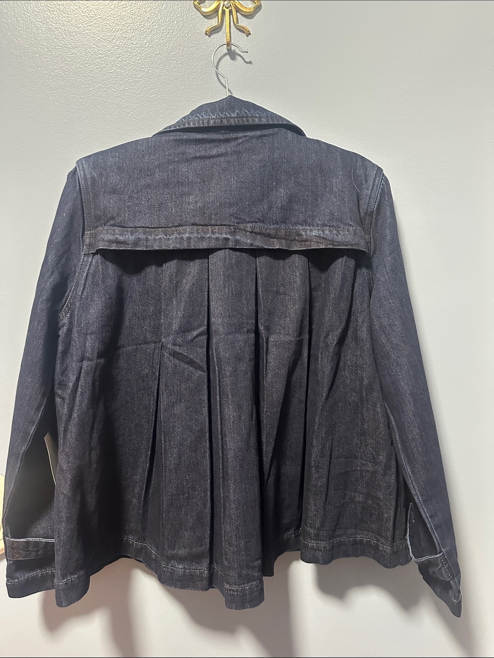 Scotch & Soda Dark Blue Double-Breasted Denim Jacket Sz M - Picture 4 of 10